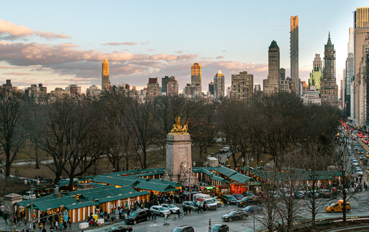 Experience NYC Holiday Markets at Columbus Circle!